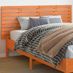 vidaXL Wall Headboard Brown 166x3x63 cm Solid Wood Pine 1
