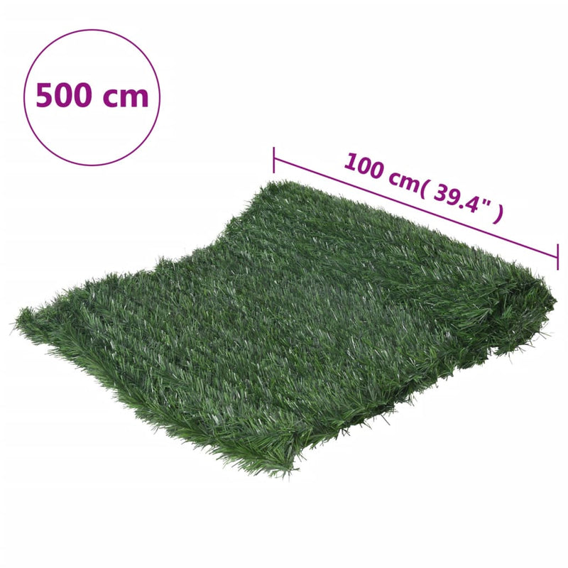 Artificial Grass Fence Green 1x5 m