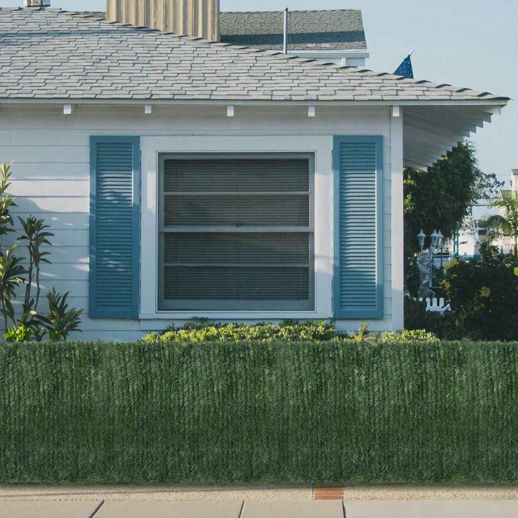 vidaXL Artificial Grass Fence Green 1x5 m 1
