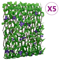 vidaXL Artificial Ivy Trellis Expandable 5 pcs Green 180x70 cm 1
