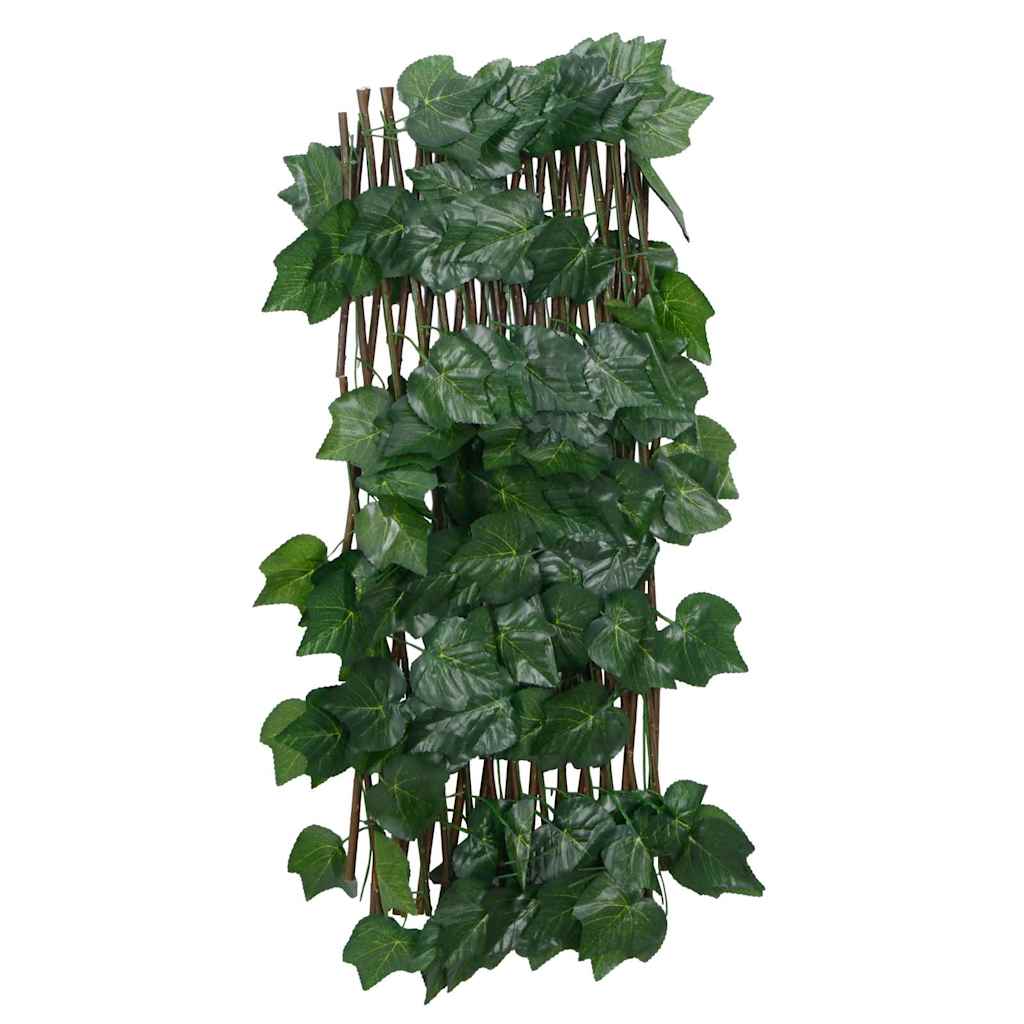 vidaXL Artificial Grape Leaf Trellis Expandable Green 5 pcs 190x60 cm 5