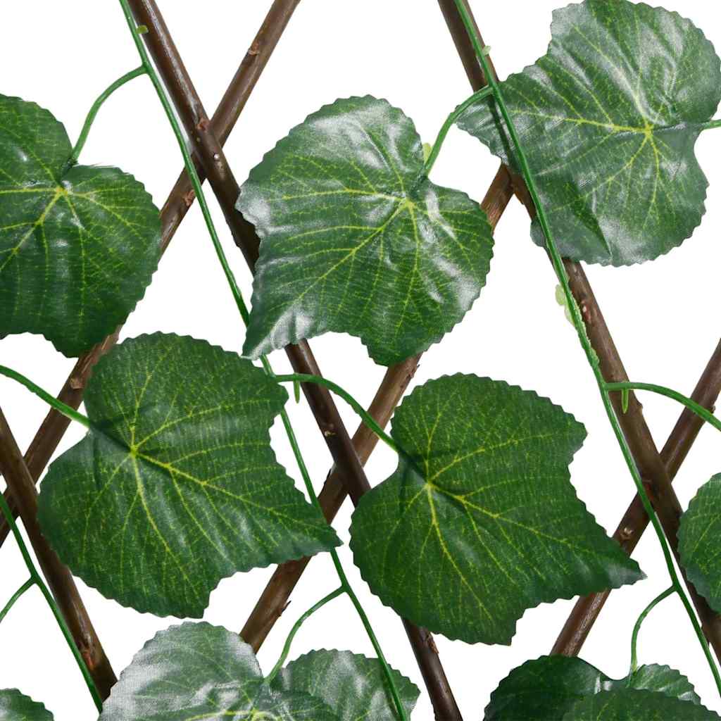 vidaXL Artificial Grape Leaf Trellis Expandable Green 5 pcs 190x60 cm 6