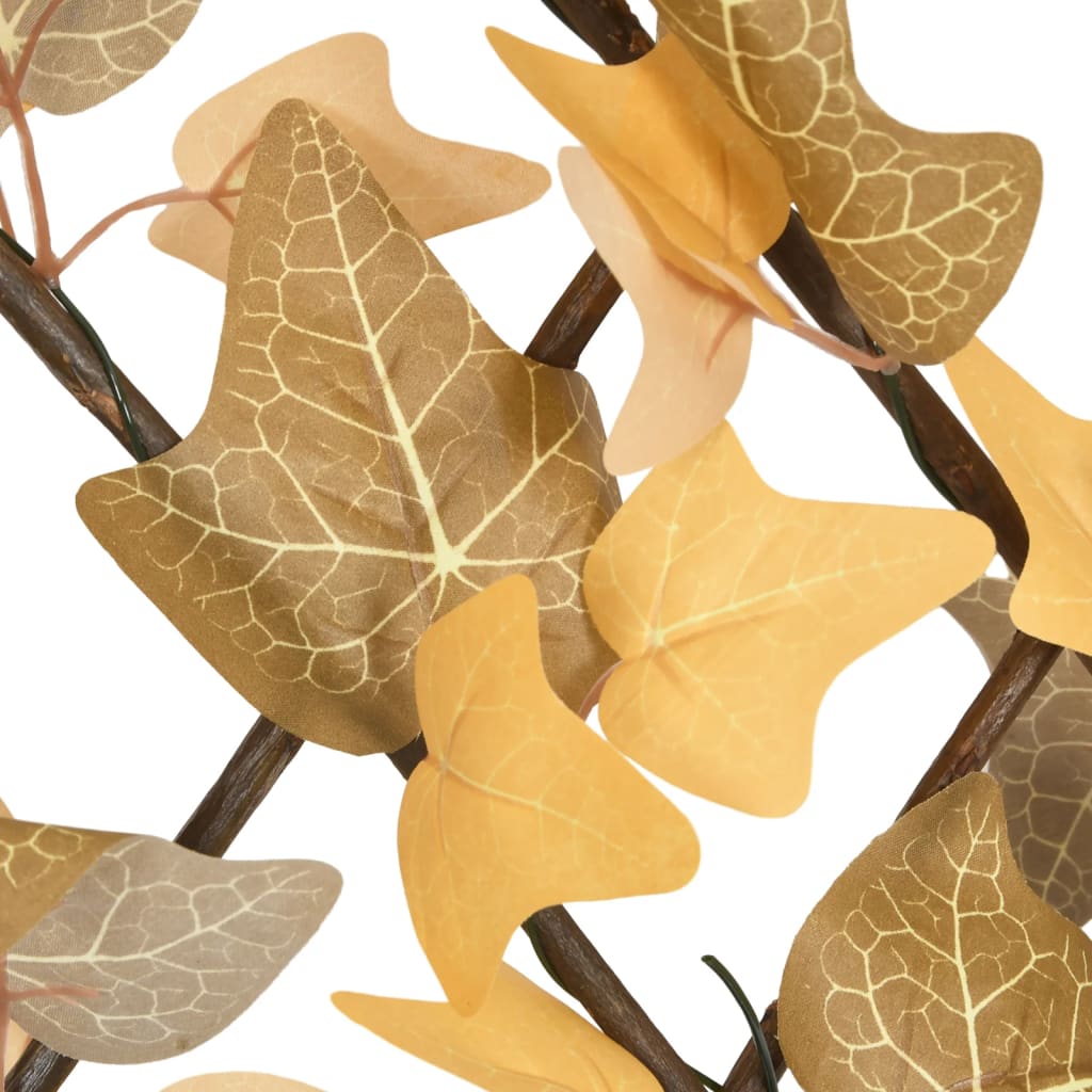 vidaXL Artificial Maple Leaf Trellis Expandable Orange 5 pcs 180x30 cm 6