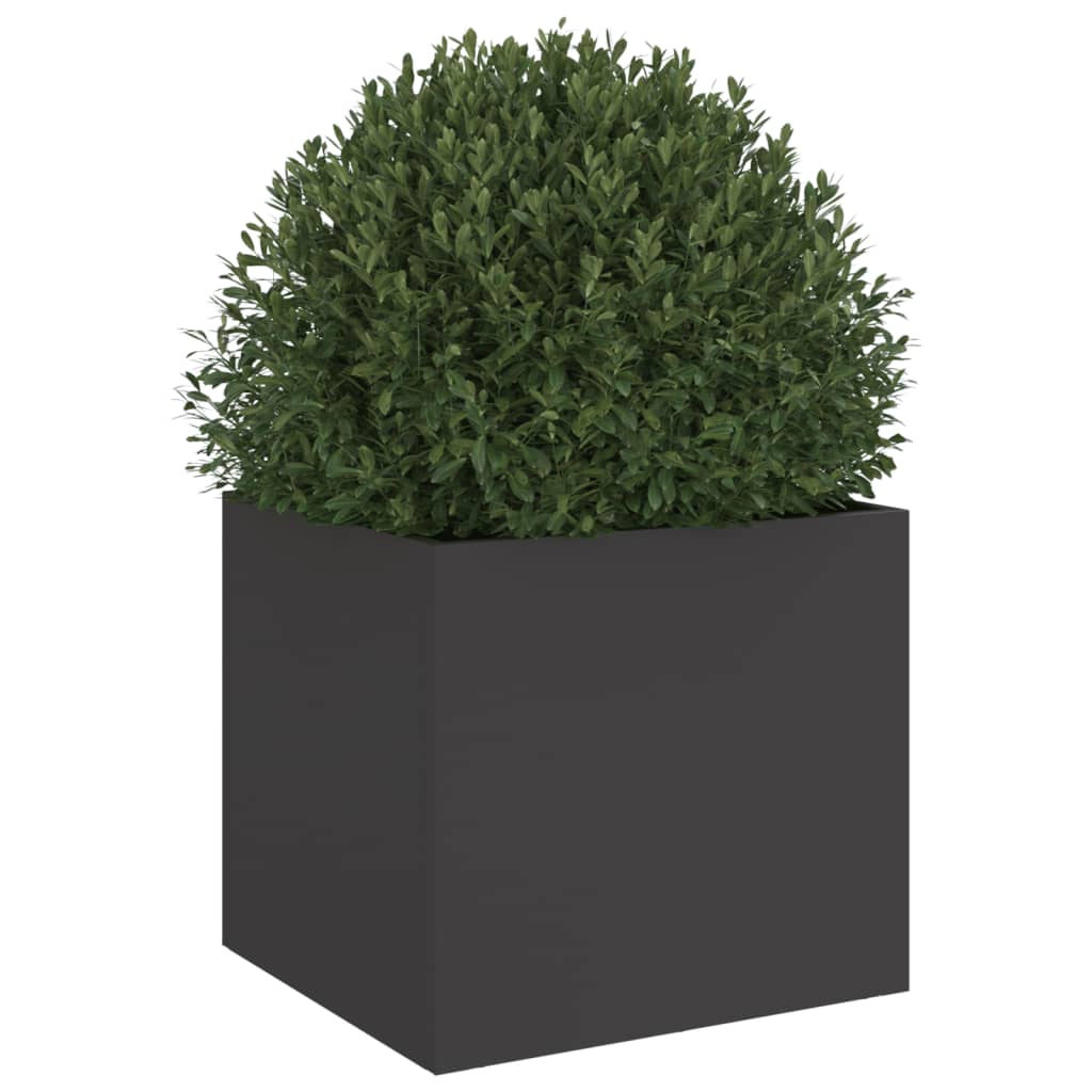 vidaXL Planter Black 32x30x29 cm Steel 4