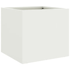 vidaXL Planter White 32x30x29 cm Steel 2