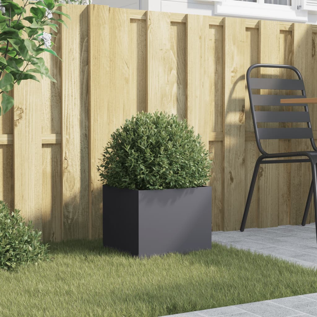 vidaXL Planter Anthracite 32x30x29 cm Steel 3