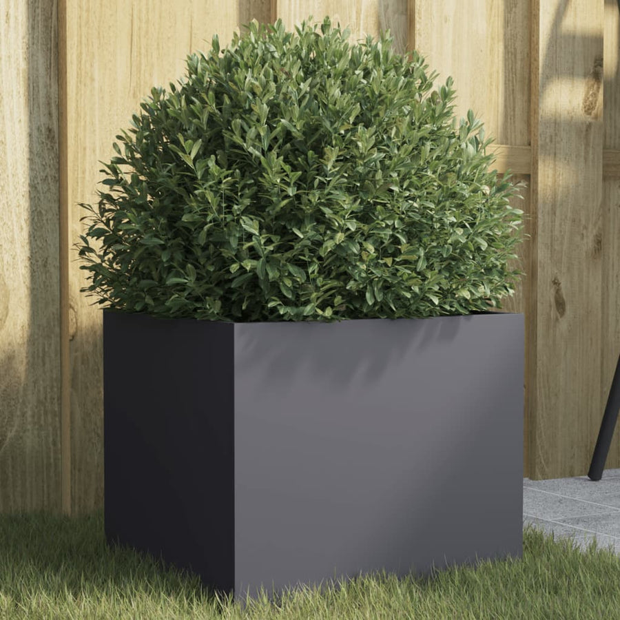 vidaXL Planter Anthracite 32x30x29 cm Steel 1