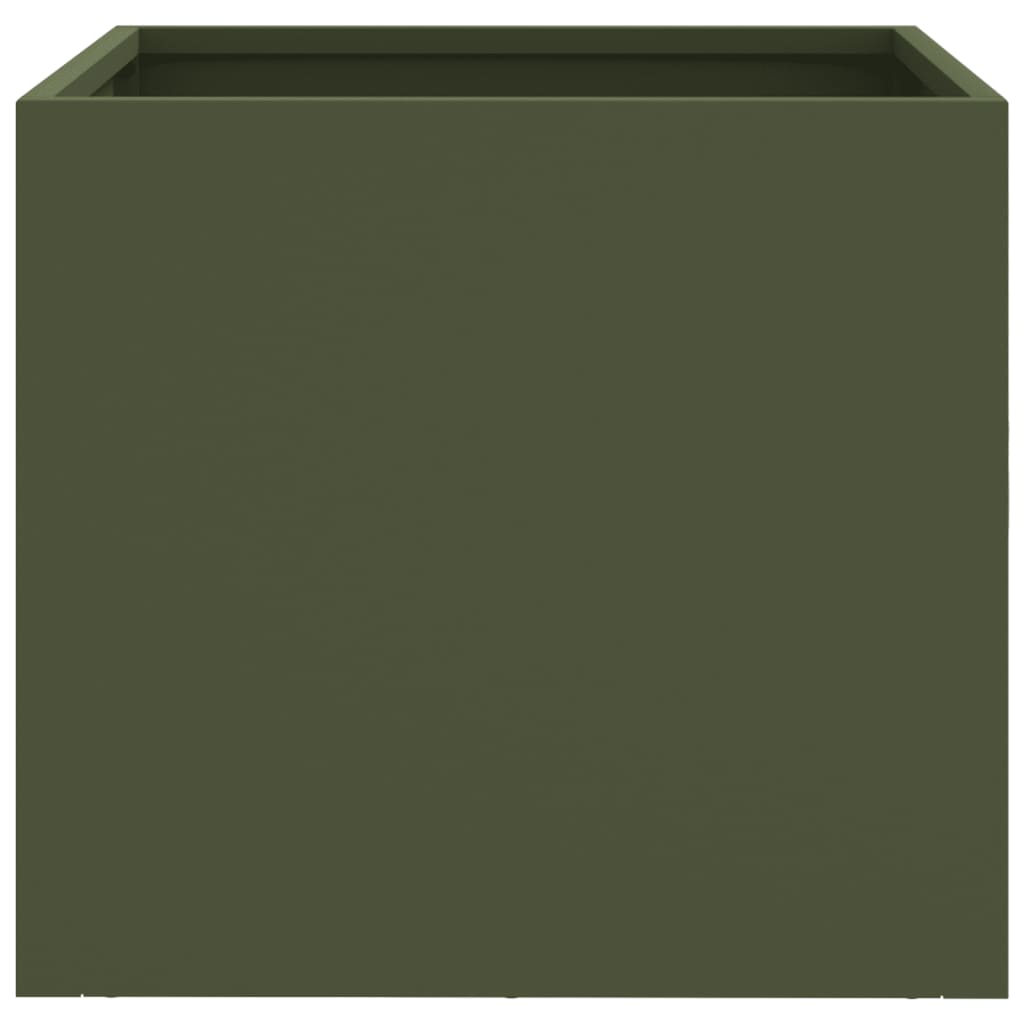 vidaXL Planter Olive Green 32x30x29 cm Steel 5