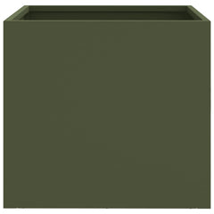 vidaXL Planter Olive Green 32x30x29 cm Steel 5