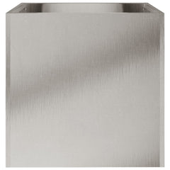 vidaXL Planters 2 pcs Silver 32x30x29 cm Stainless Steel 6