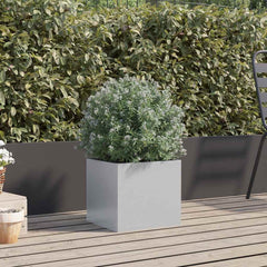 vidaXL Planter Silver 32x30x29 cm Galvanised Steel 3