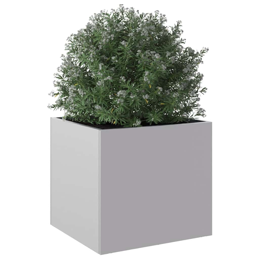 vidaXL Planter Silver 32x30x29 cm Galvanised Steel 4