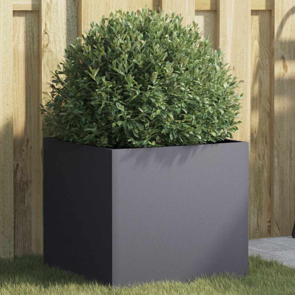 vidaXL Planter Anthracite 42x40x39 cm Steel 1