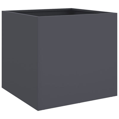 Planters 2 pcs Anthracite 42x40x39 cm Cold-rolled Steel