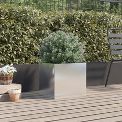 vidaXL Planter Silver 42x40x39 cm Stainless Steel 3