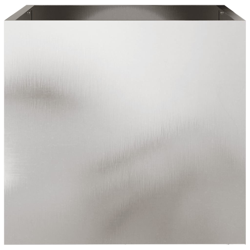 vidaXL Planter Silver 42x40x39 cm Stainless Steel 4