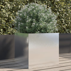 vidaXL Planter Silver 42x40x39 cm Stainless Steel 1