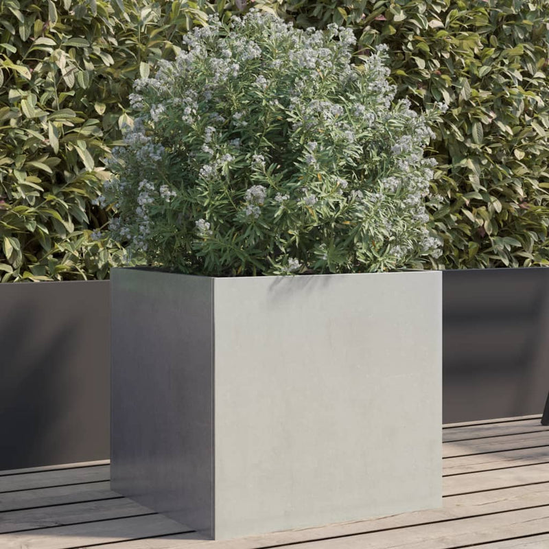 Planter Silver 42x40x39 cm Stainless Steel