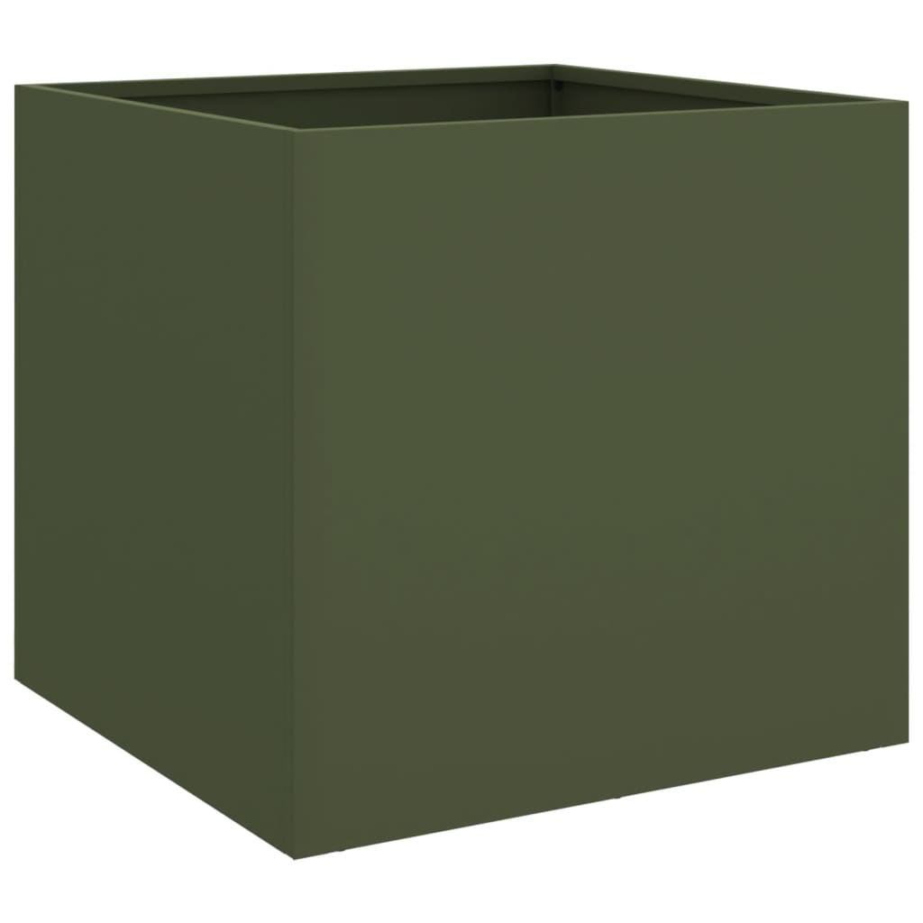 vidaXL Planter Olive Green 49x47x46 cm Steel 2