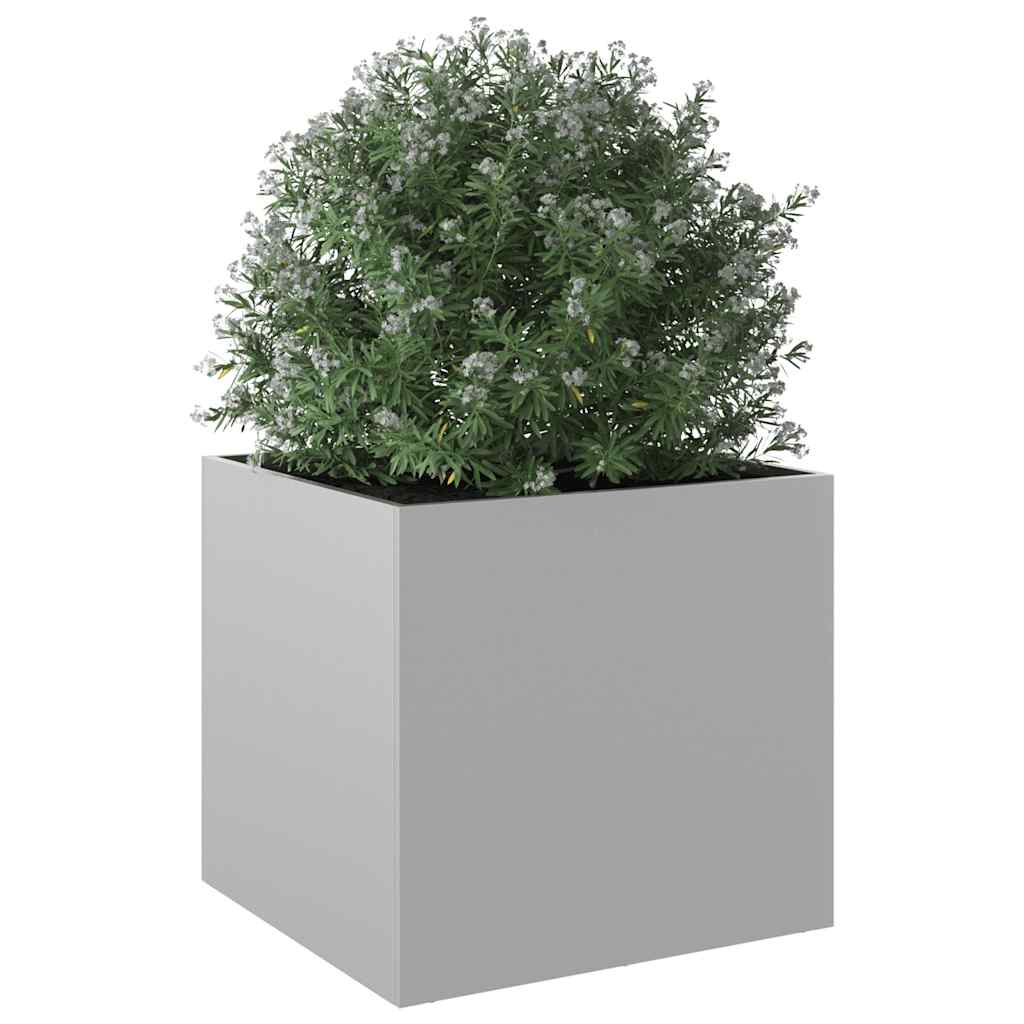 vidaXL Planter Silver 49x47x46 cm Galvanised Steel 4