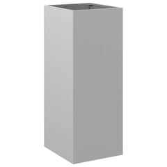 vidaXL Planter Silver 32x29x75 cm Galvanised Steel 2