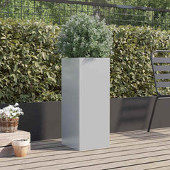 vidaXL Planter Silver 32x29x75 cm Galvanised Steel 3
