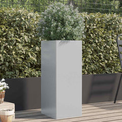 vidaXL Planter Silver 32x29x75 cm Galvanised Steel 1