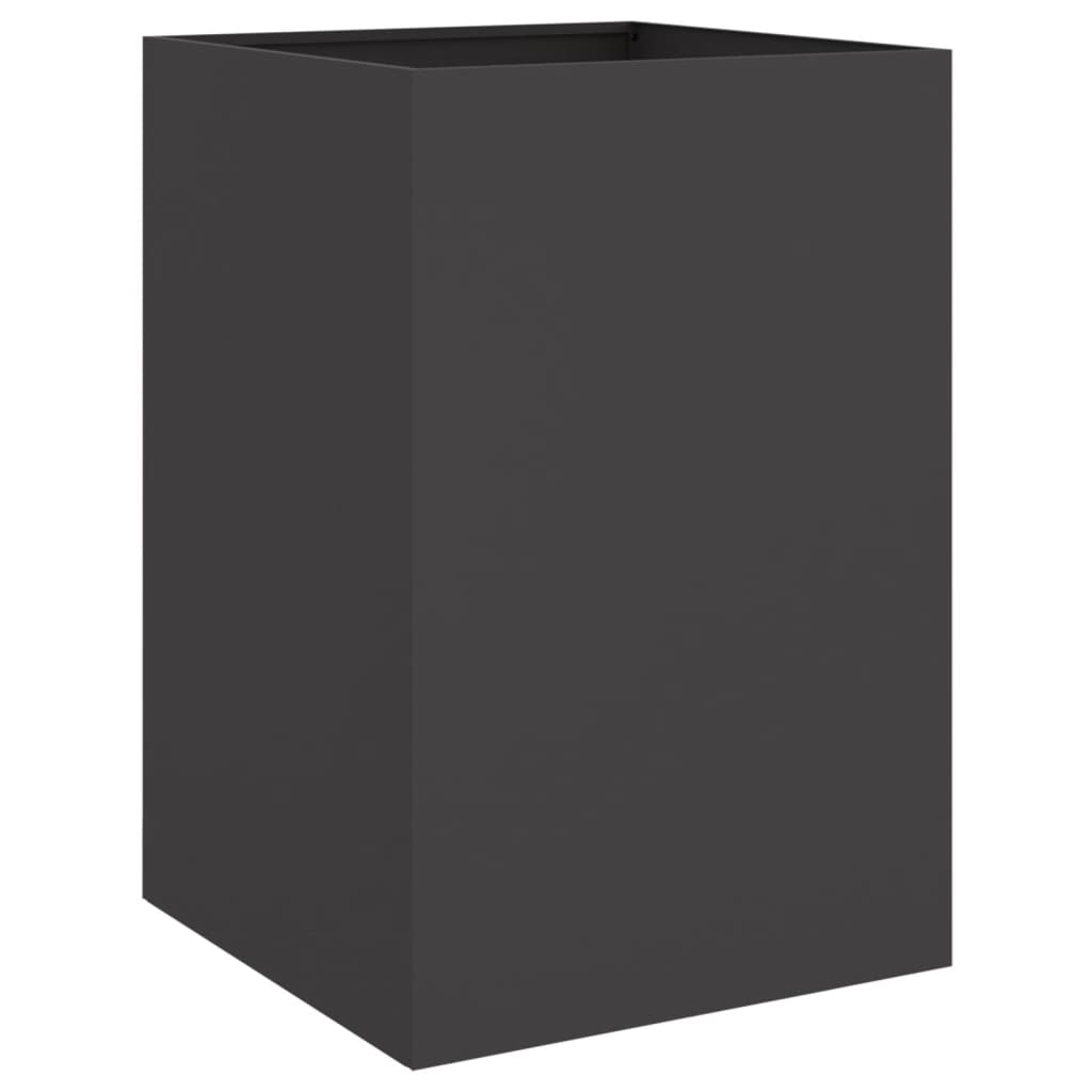 vidaXL Planter Black 52x48x75 cm Steel 2