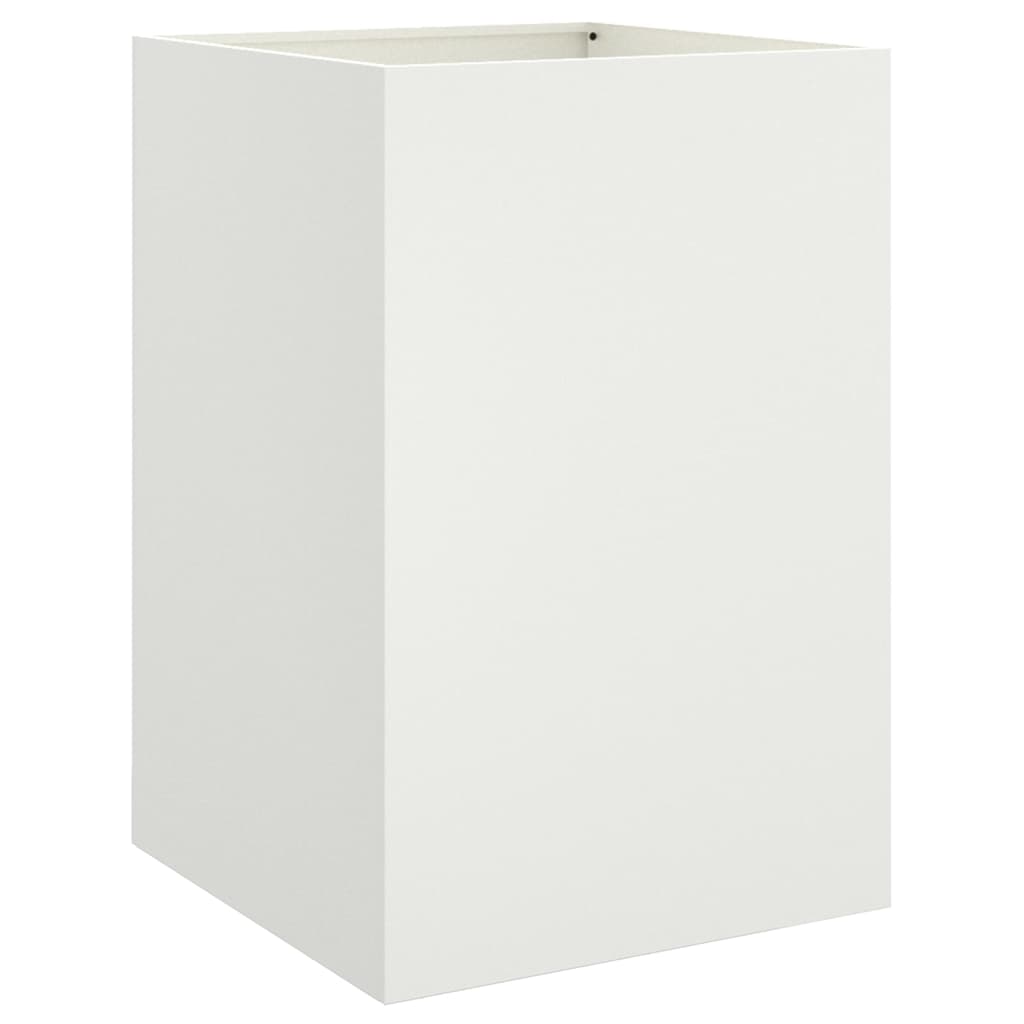 vidaXL Planter White 52x48x75 cm Steel 2