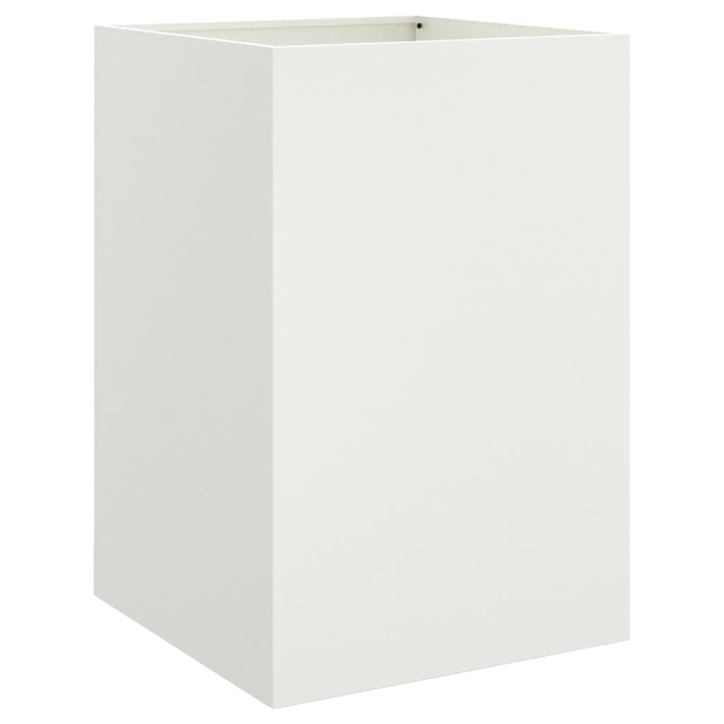 vidaXL Planter White 52x48x75 cm Steel 6