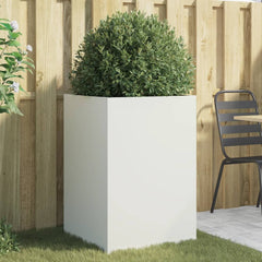 vidaXL Planter White 52x48x75 cm Steel 1