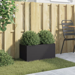 vidaXL Planter Black 62x30x29 cm Steel 3