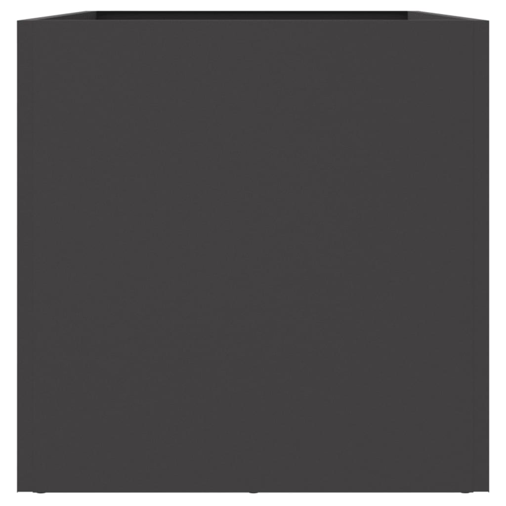 vidaXL Planter Black 62x30x29 cm Steel 6