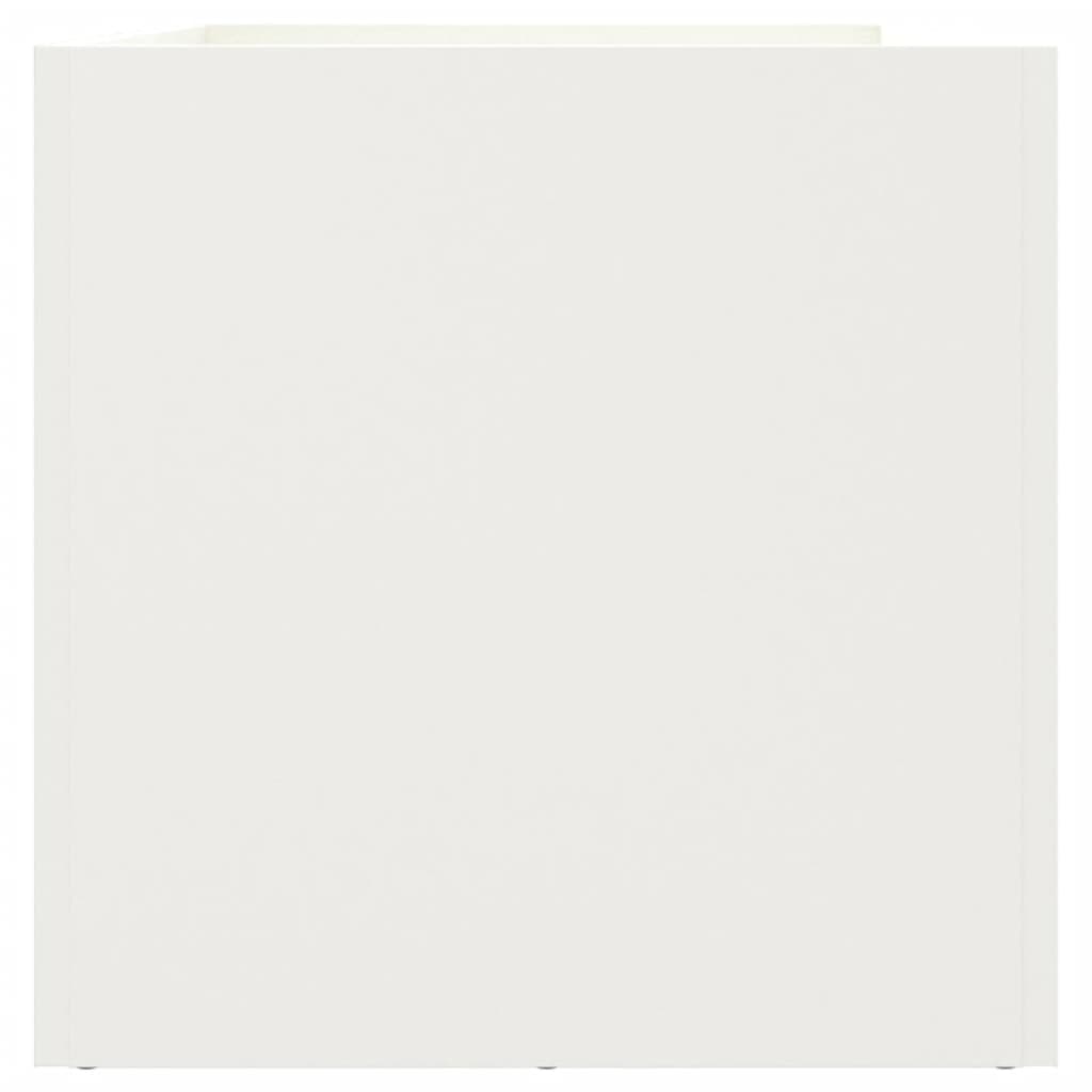 vidaXL Planter White 62x30x29 cm Steel 6