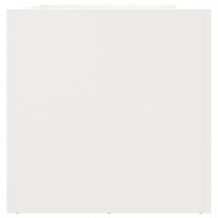 vidaXL Planter White 62x30x29 cm Steel 6