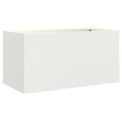 vidaXL Planter White 62x30x29 cm Steel 5