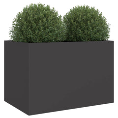 vidaXL Planter Black 62x40x39 cm Steel 4
