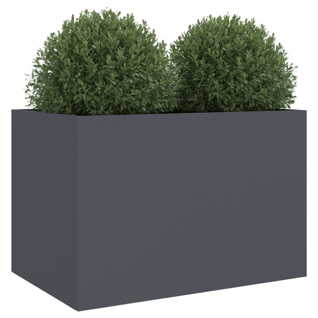 vidaXL Planter Anthracite 62x40x39 cm Steel 4