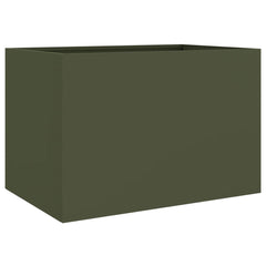 vidaXL Planter Olive Green 62x40x39 cm Steel 2