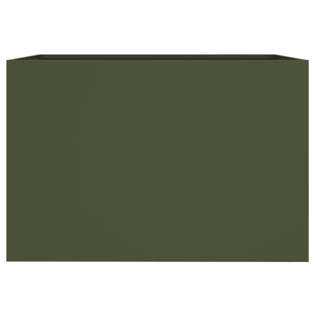vidaXL Planter Olive Green 62x40x39 cm Steel 4