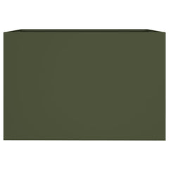 vidaXL Planter Olive Green 62x40x39 cm Steel 4