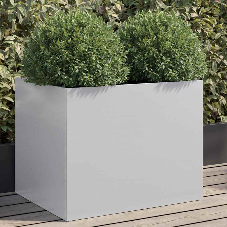 vidaXL Planter Silver 62x47x46 cm Galvanised Steel 1