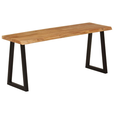 Bench with Live Edge 105 cm Solid Wood Acacia