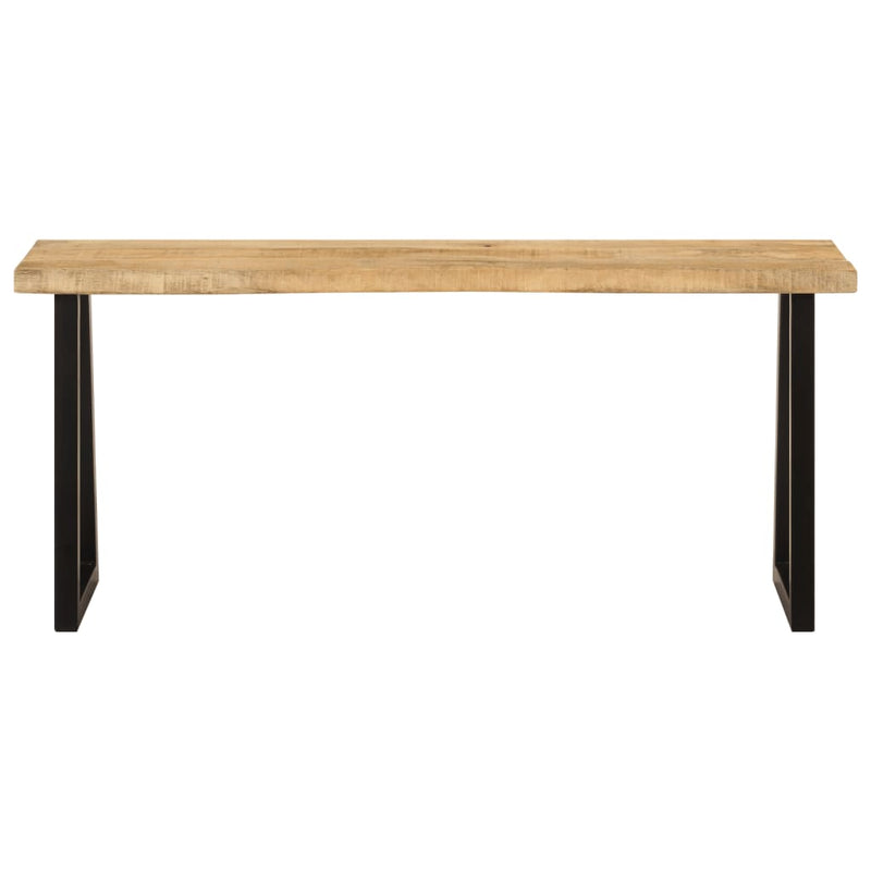 Bench with Live Edge 105 cm Solid Wood Mango