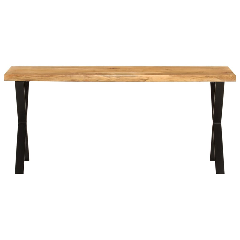 Bench with Live Edge 105 cm Solid Wood Acacia