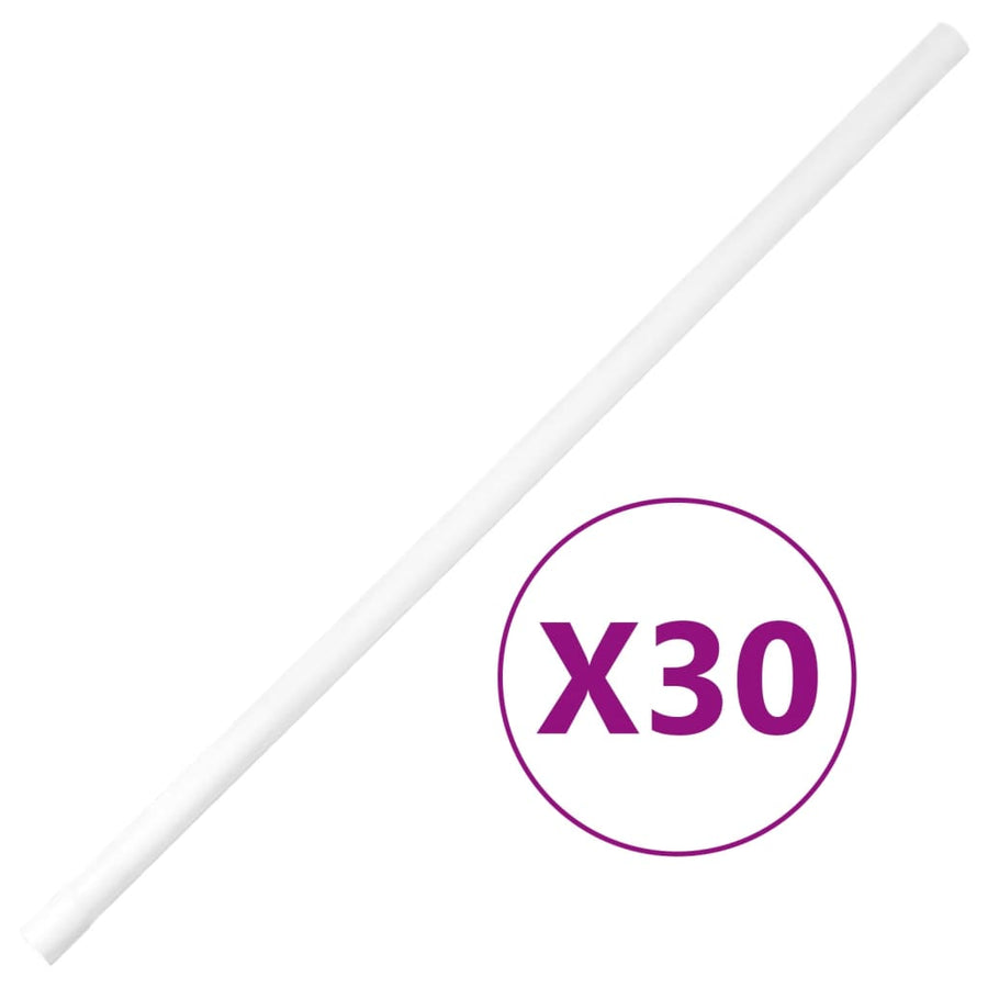 vidaXL Cable Trunkings with Clips Ø25 mm 30 m PVC 1