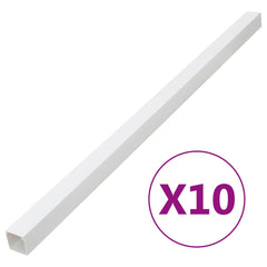 vidaXL Cable Trunking 40x40 mm 10 m PVC 1