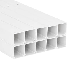 vidaXL Cable Trunking 40x40 mm 10 m PVC 5