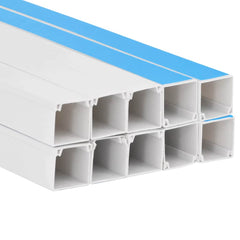 vidaXL Cable Trunking Self-Adhesive 40x40 mm 10 m PVC 5