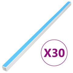 vidaXL Cable Trunking Self-Adhesive 30x15 mm 30 m PVC 1